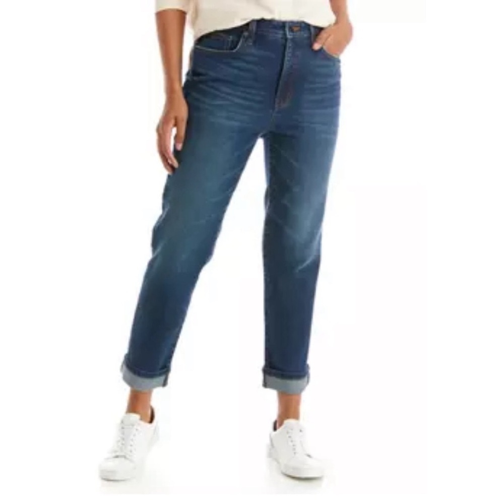 Crown & Ivy High-Rise Vintage Straight Denim Jeans NWT